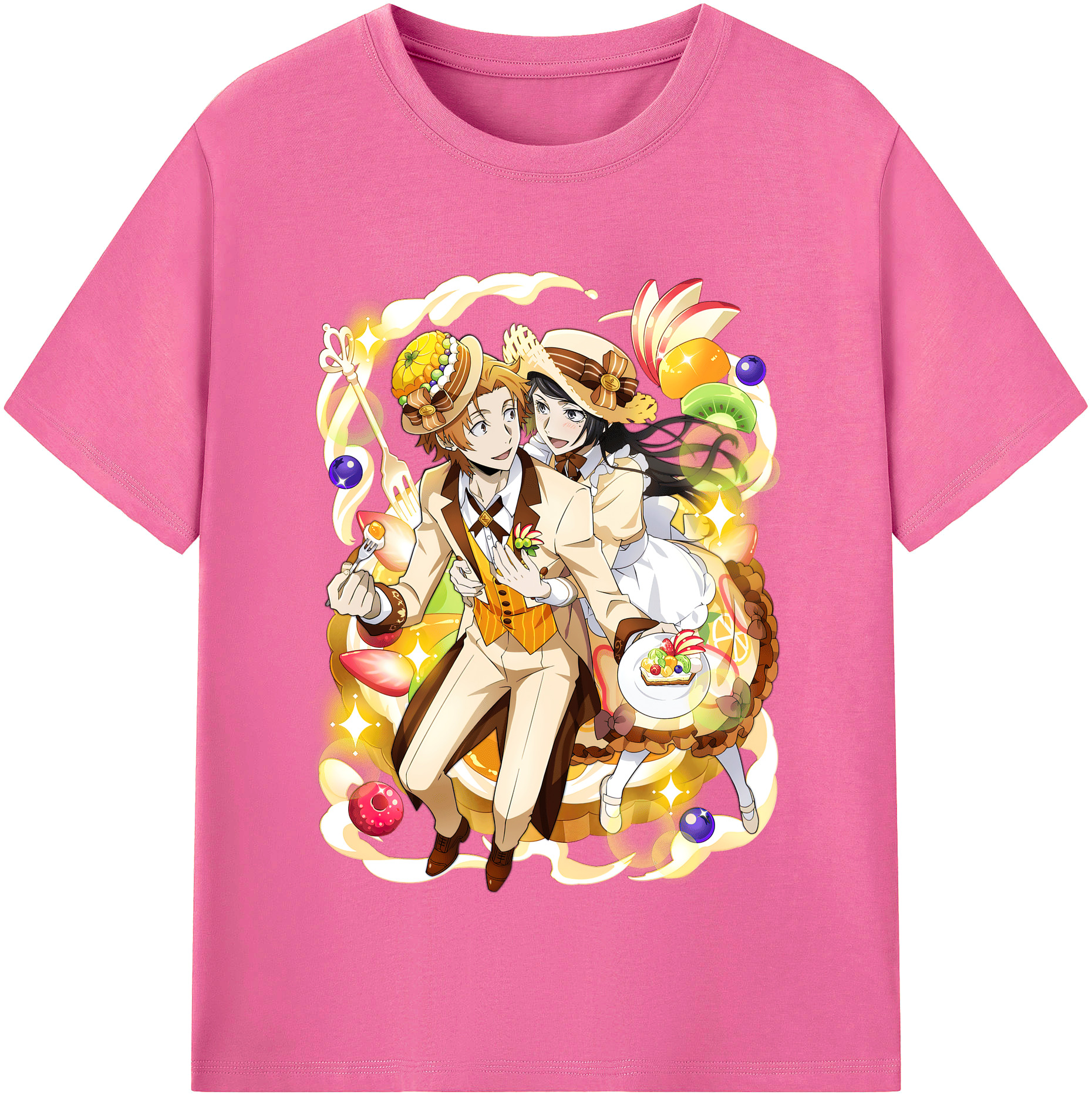 （画像用） 文豪ストレイドッグス Bungo Stray Dogs レディースカジュアルプリントTシャツ（綿100％）